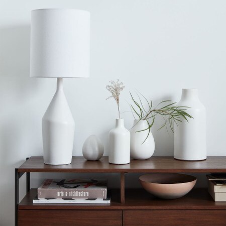 Asymmetry Ceramic Table Lamps Large 77 Cm West Elm United Kingdom Asymmetry Ceramic Table Lamps Large, White Bedside Lamps Uk