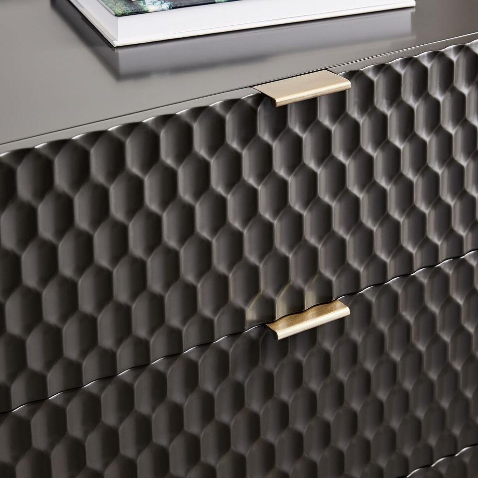 Audrey 5-Drawer Chest - Charcoal