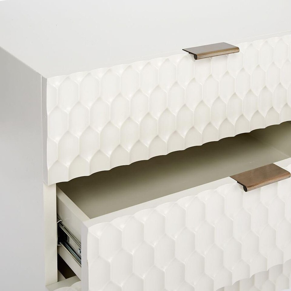 Audrey Media Console (202.5 cm) - Parchment