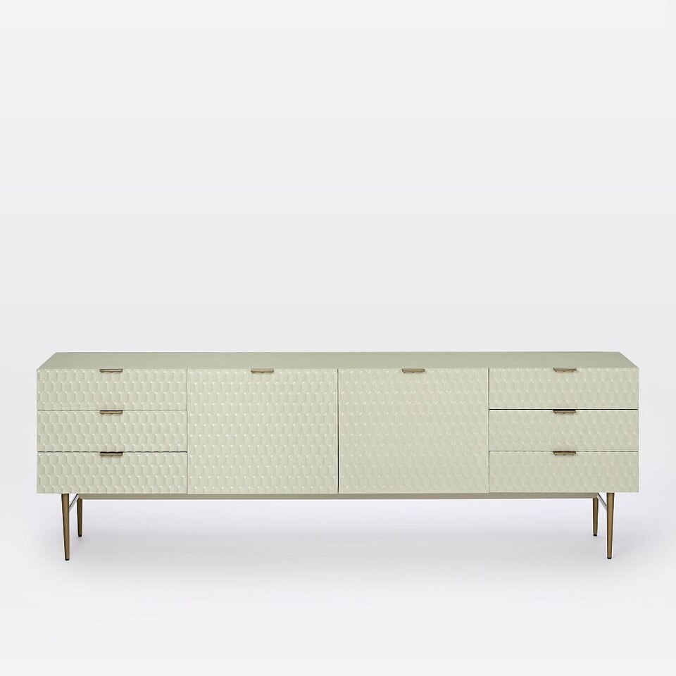 Audrey Media Console (202.5 cm) - Parchment
