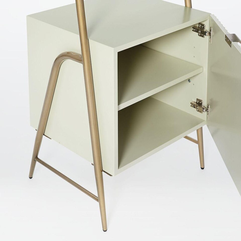 Audrey Narrow Storage Bookcase