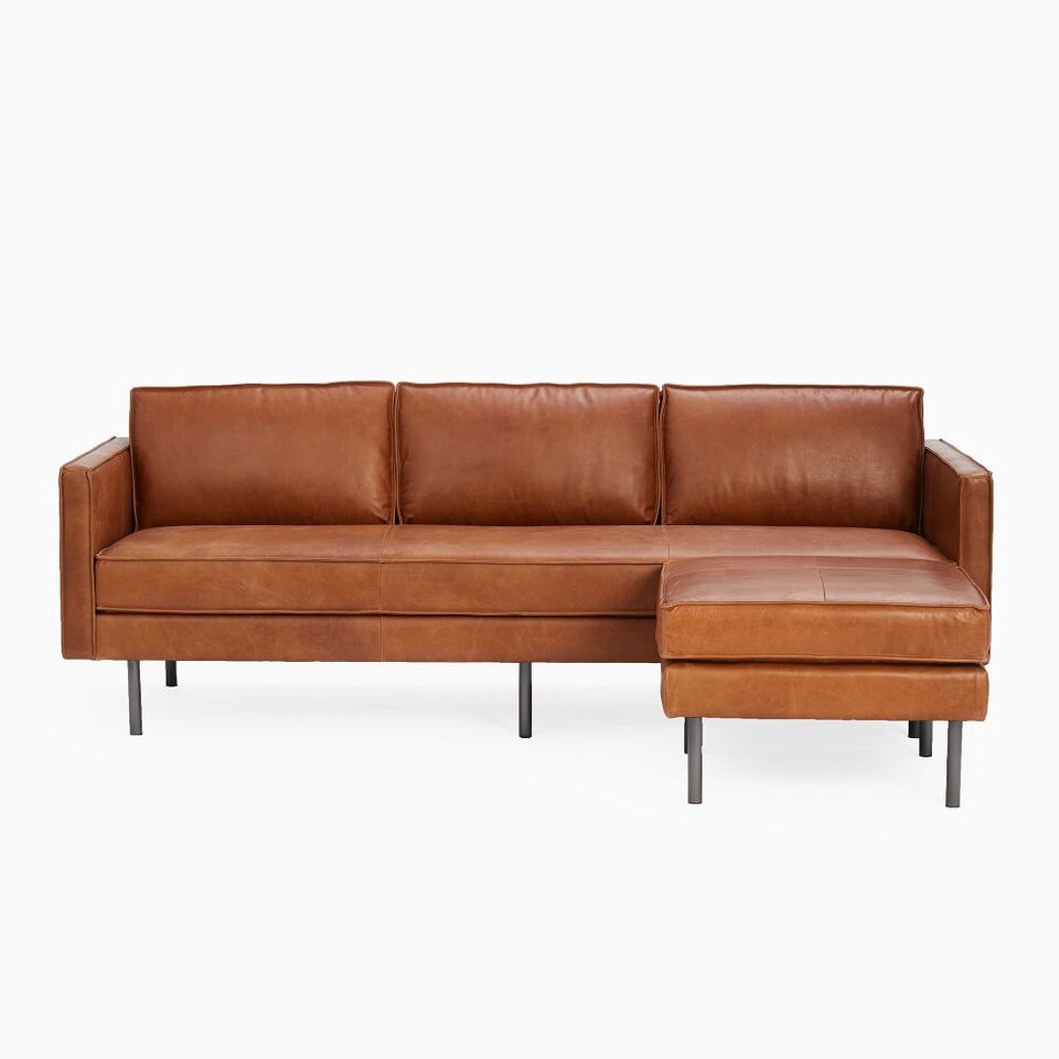 Axel Leather Reversible Corner Sofa (226 cm)