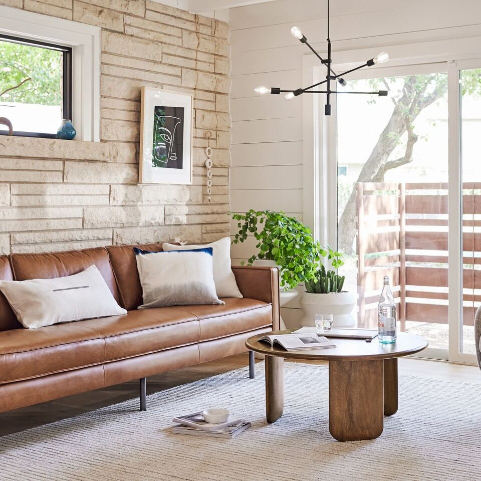 Axel Leather Sofa (226 cm)
