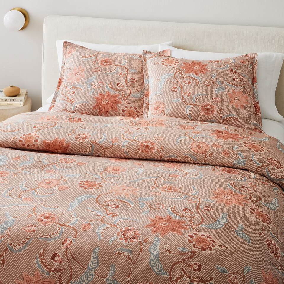 Batik Floral Duvet Cover & Pillowcases