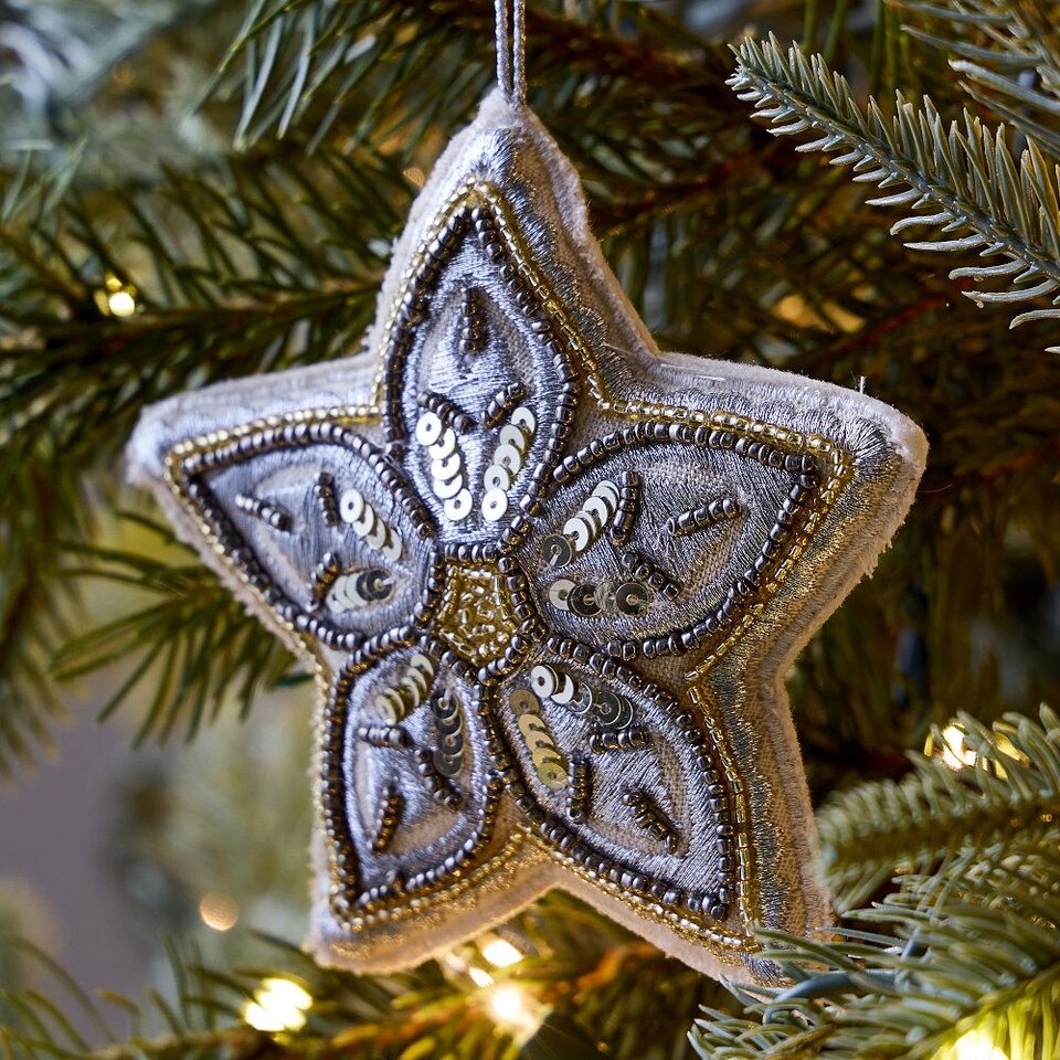 Beaded Flower Bauble