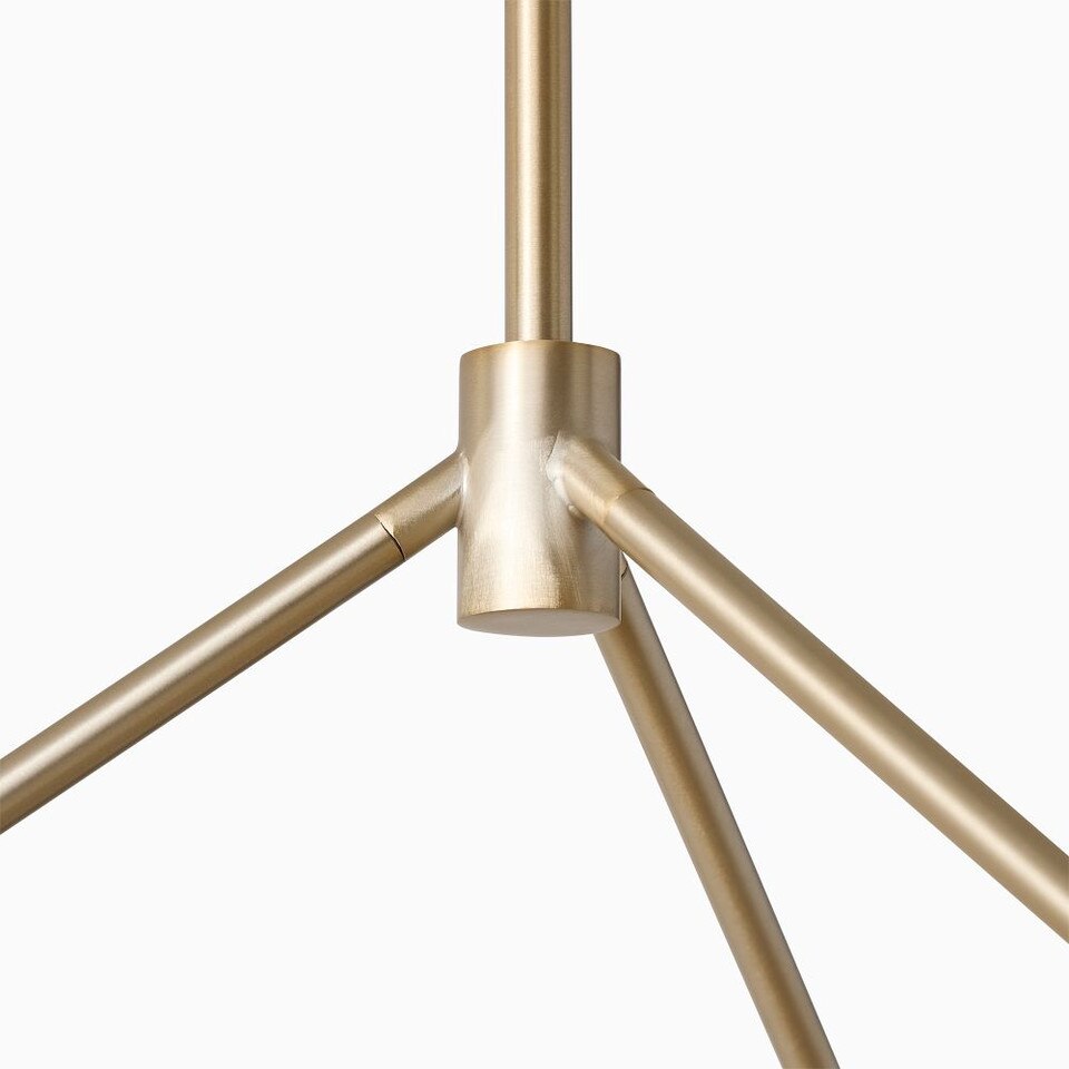 Bezel 6-Light Round Perforated Metal Chandelier (102 cm)