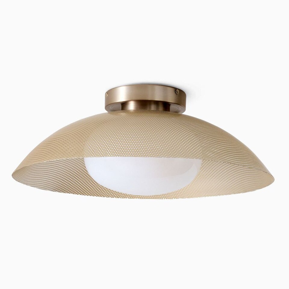 Bezel Perforated Metal Flushmount (41 cm)