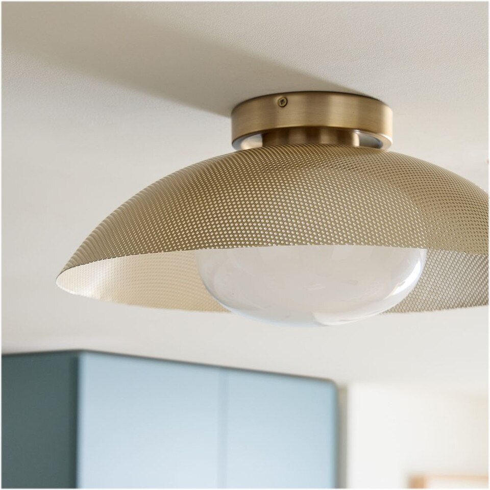 Bezel Perforated Metal Flushmount (41 cm)