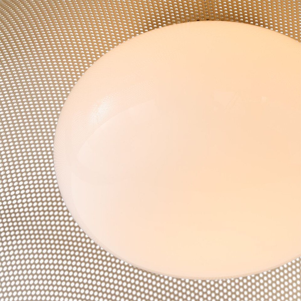 Bezel Perforated Metal Pendant (41 cm)