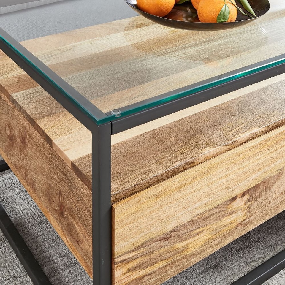 Box Frame Storage Coffee Table (96.5 cm)