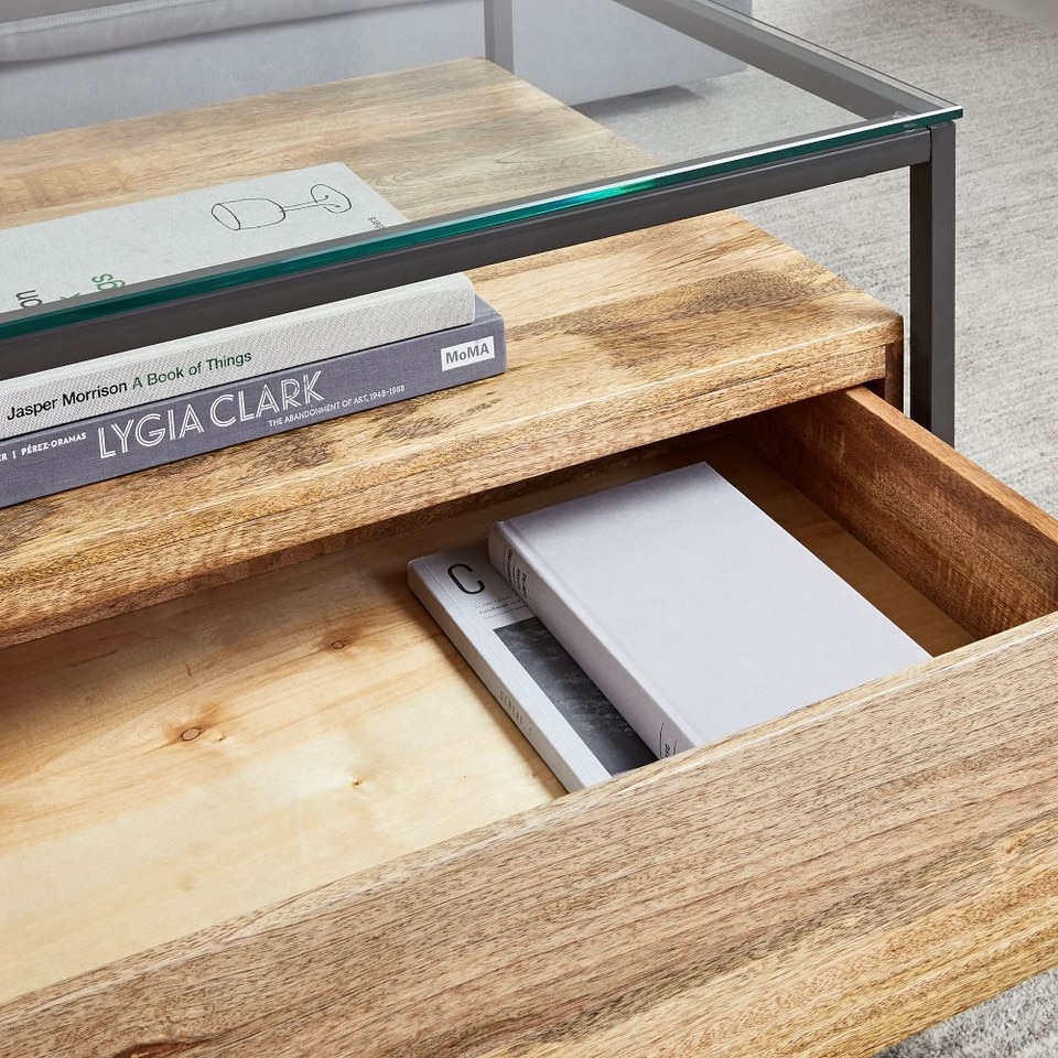 Box Frame Storage Coffee Table (96.5 cm)