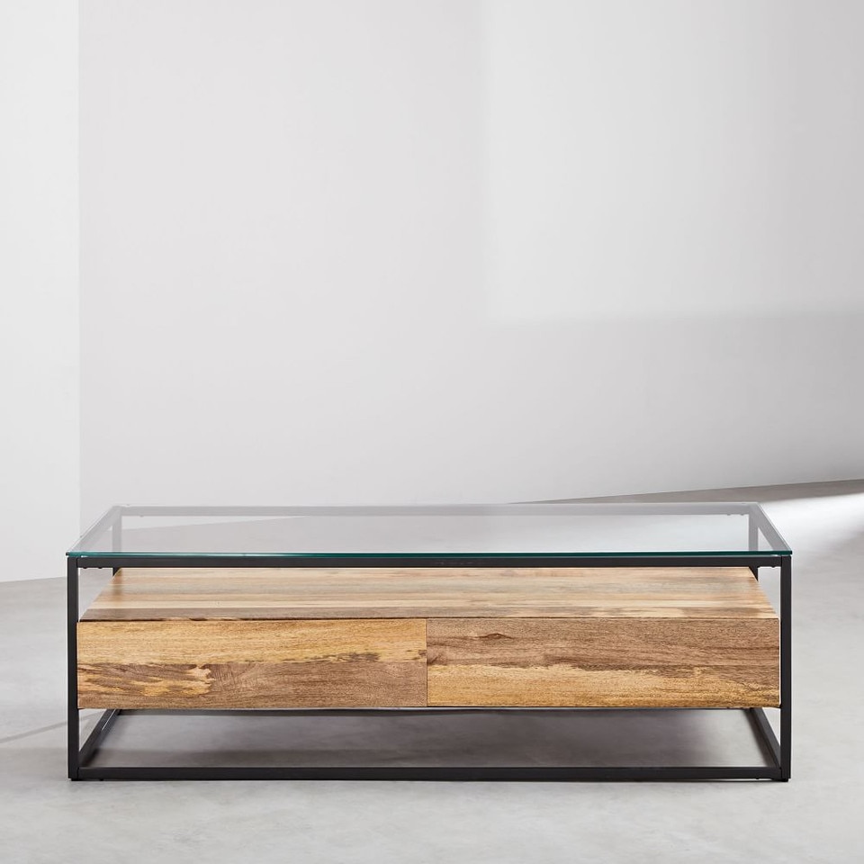 Box Frame Storage Coffee Table (96.5 cm)