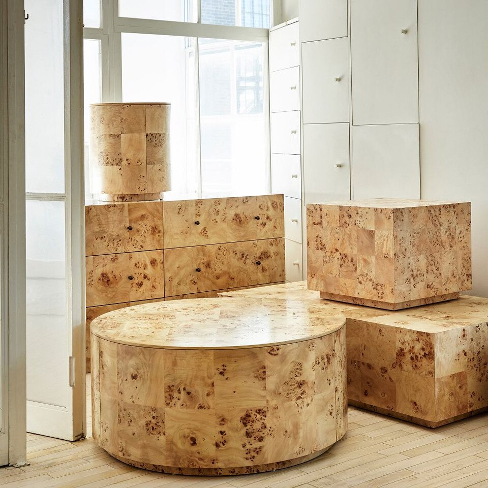 Burl 6-Drawer Chest (152 cm)