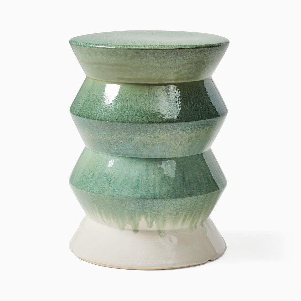 Cami Indoor/Outdoor Garden Ceramic Round Side Table (33 cm)