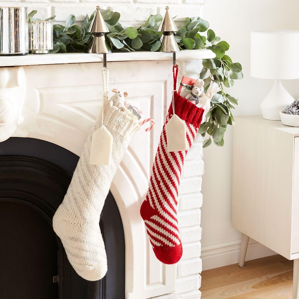 Candy Cane Striped Stocking | west elm 