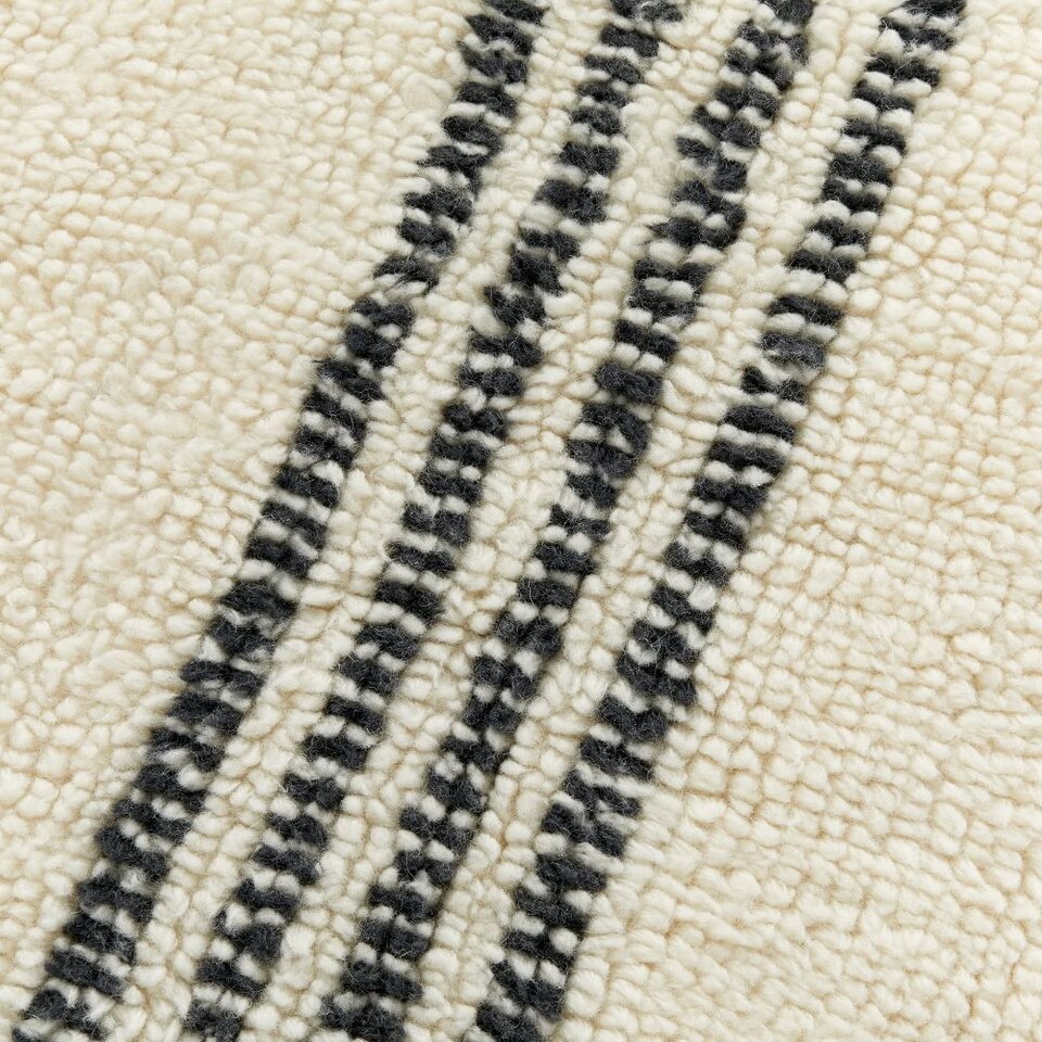 Centre Stripe Shag Rug