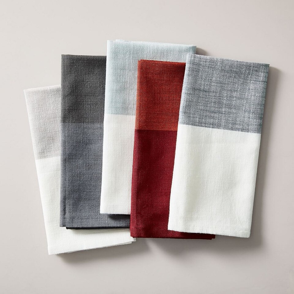 Centre Stripe Woven Napkin Set (Set of 4)