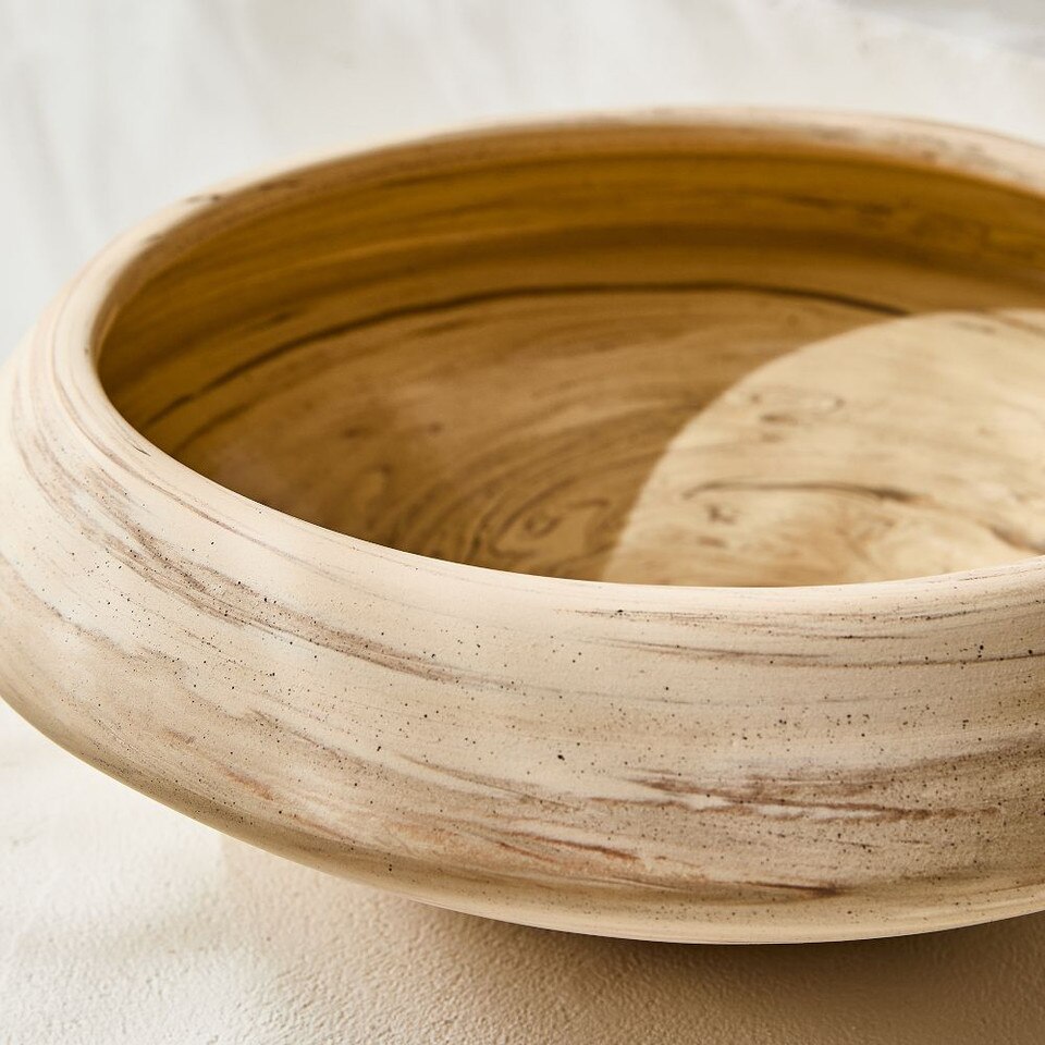 Ceramic Marbled Decorative Bowl