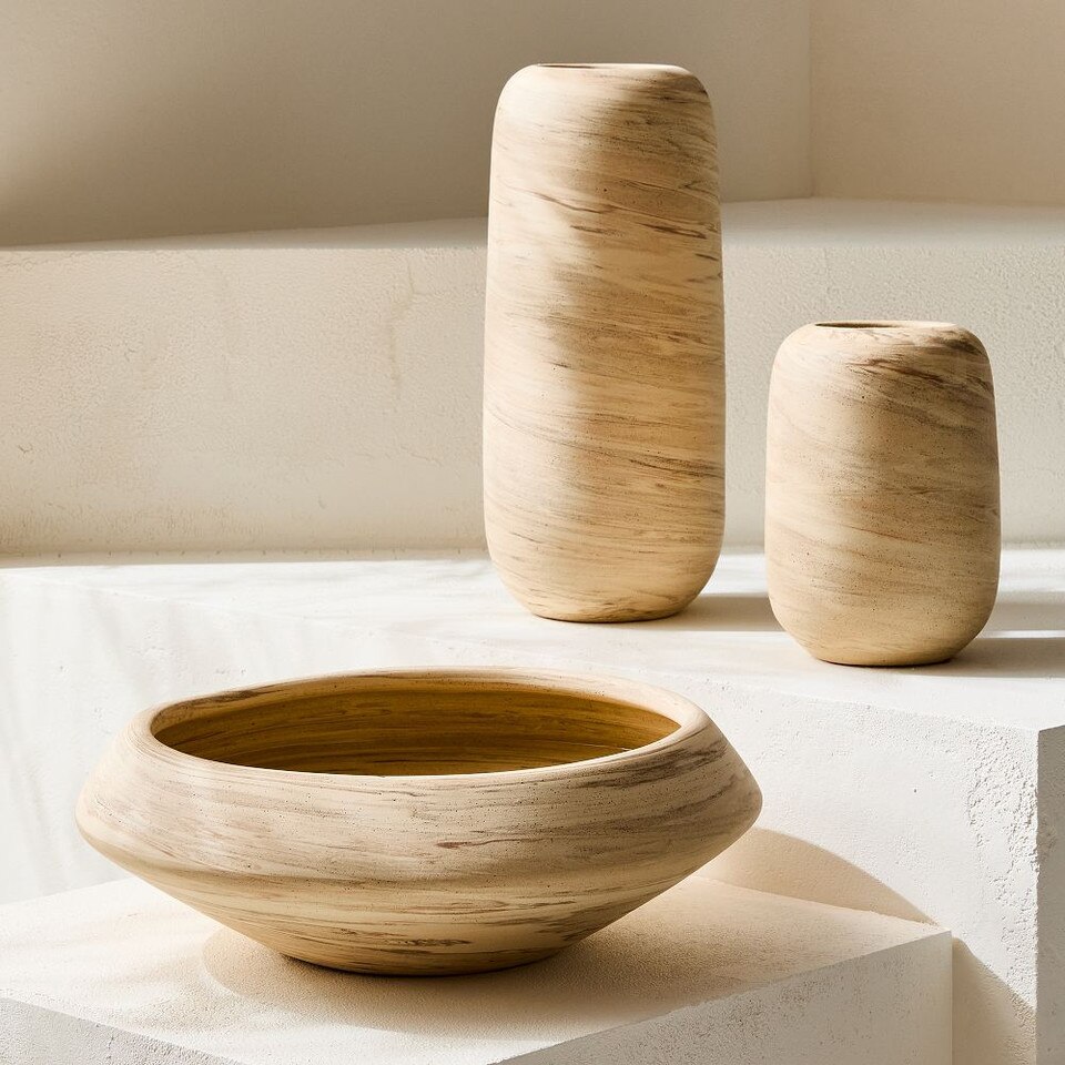 Ceramic Marbled Decorative Bowl