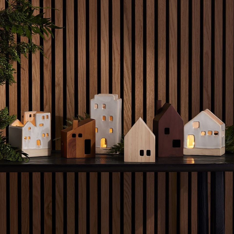 Village Tealight Candleholders