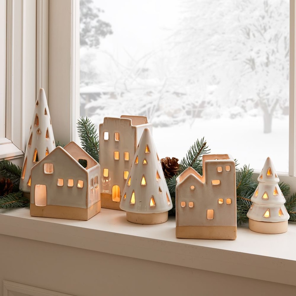 Village Tealight Candleholders