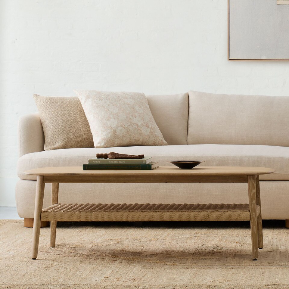 Chadwick Mid-Century Rectangle Coffee Table (122 cm)