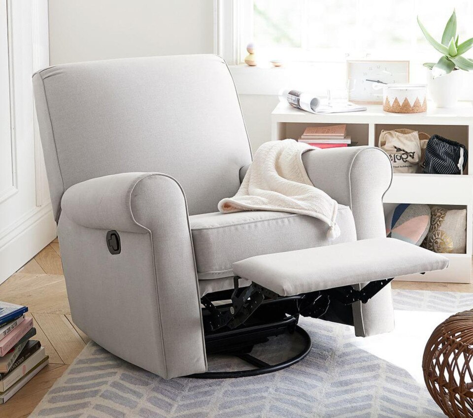 Small Charleston Swivel Recliner