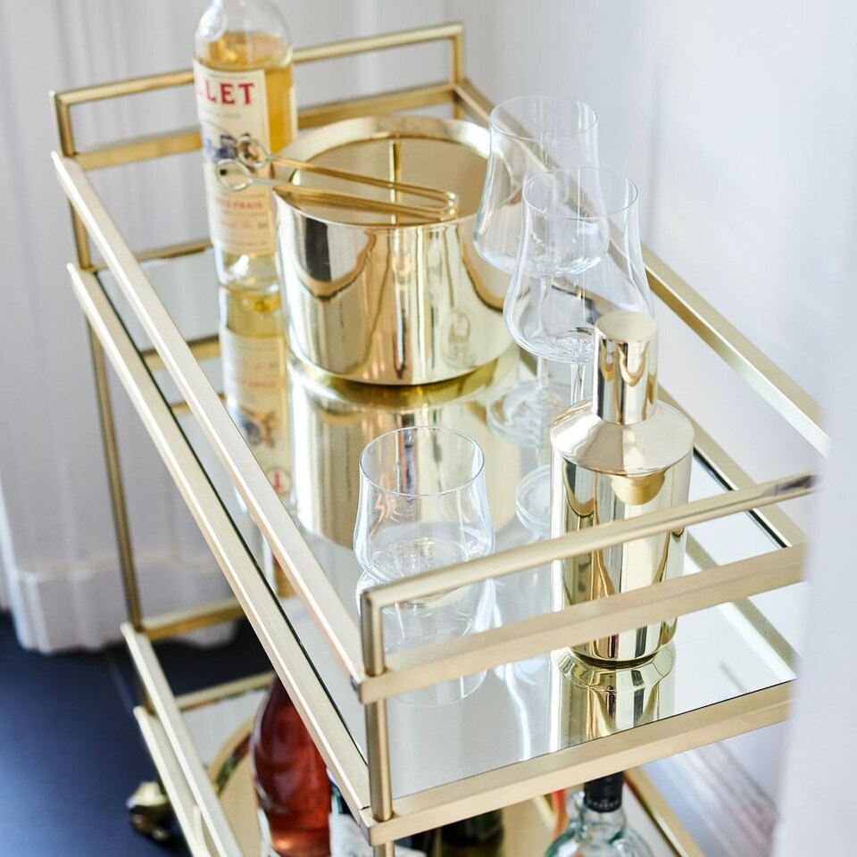 Chelsea Barware Brass west elm United Kingdom
