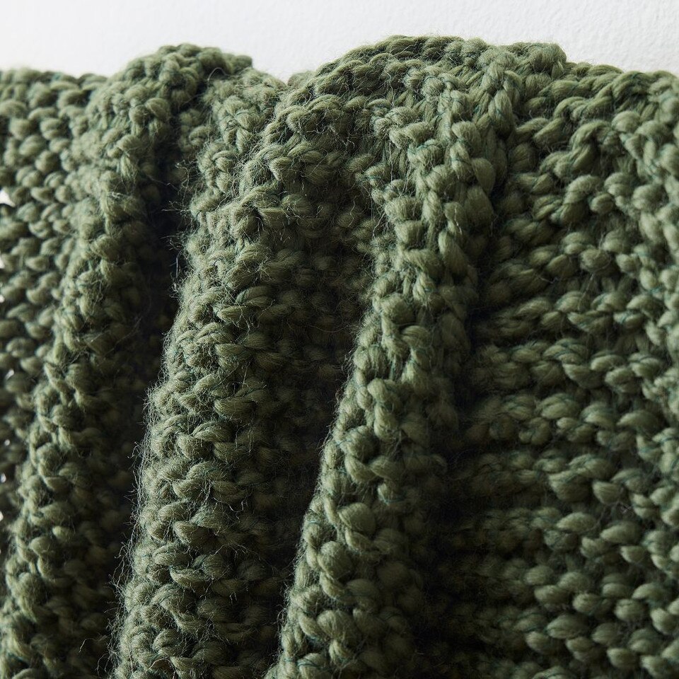 Chunky Bauble Knit Throw