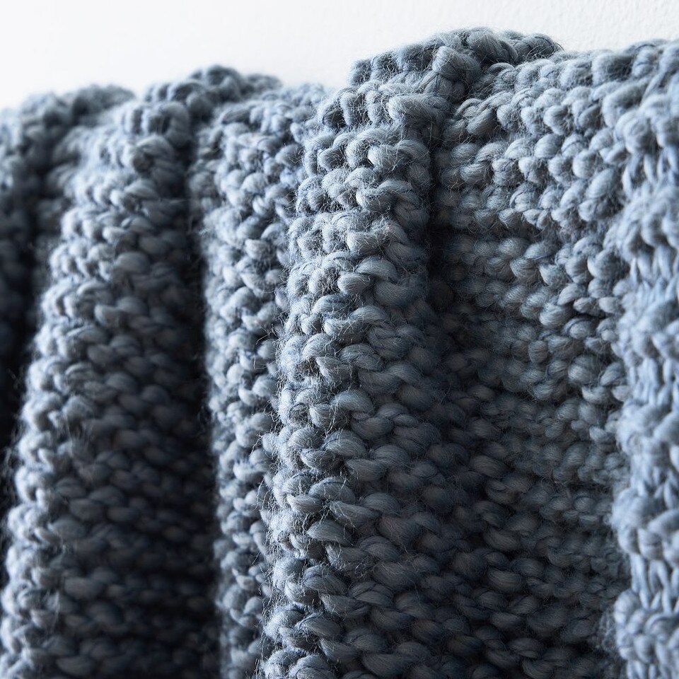 Chunky Bauble Knit Throw