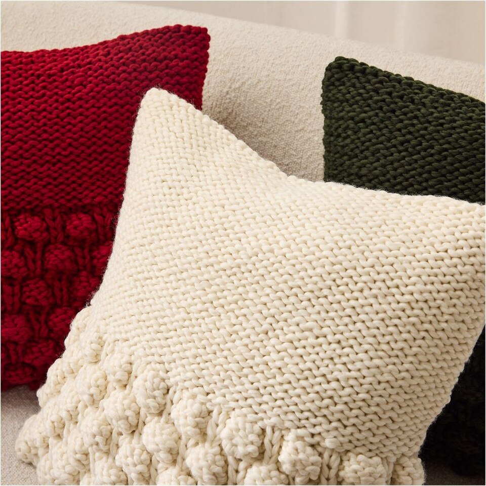 Chunky Bobble Knit Cushion Cover