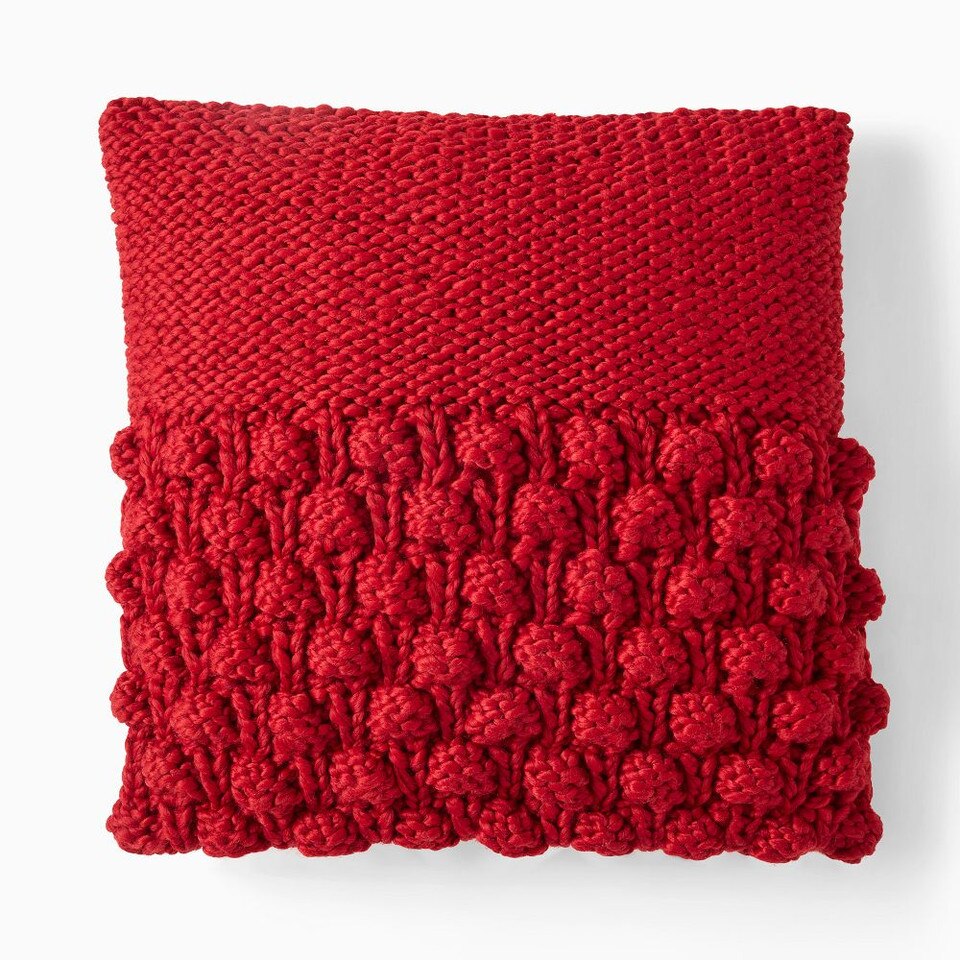 Chunky Bobble Knit Cushion Cover