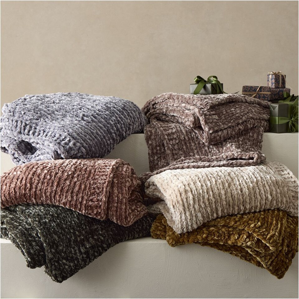 Chunky Luxury Chenille Throw