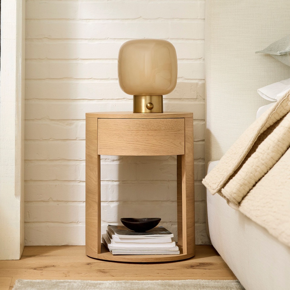 Claremont Round Bedside Table (38 cm)
