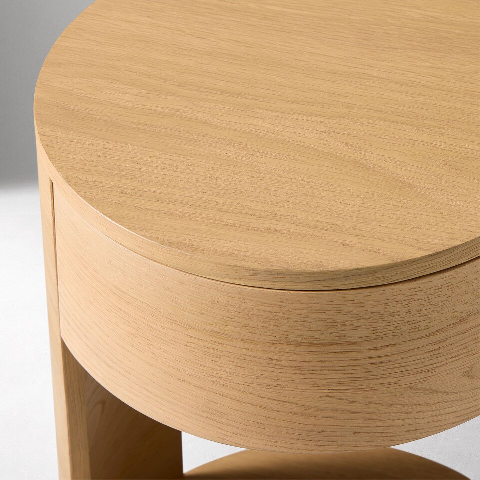 Claremont Round Bedside Table (38 cm)