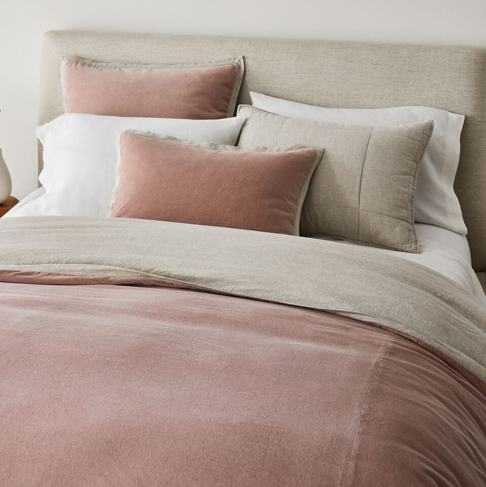 West Elm Velvet Duvet