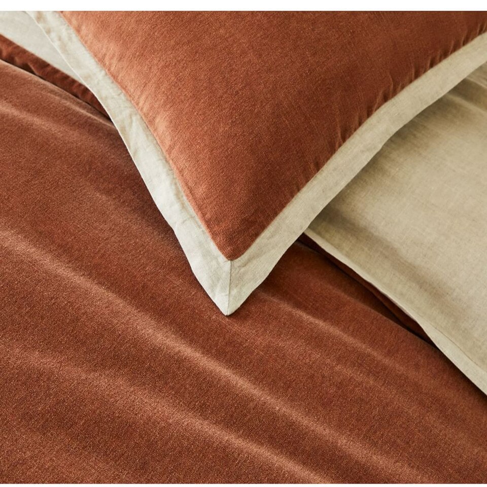 Classic Cotton Velvet Duvet Cover & Pillowcases