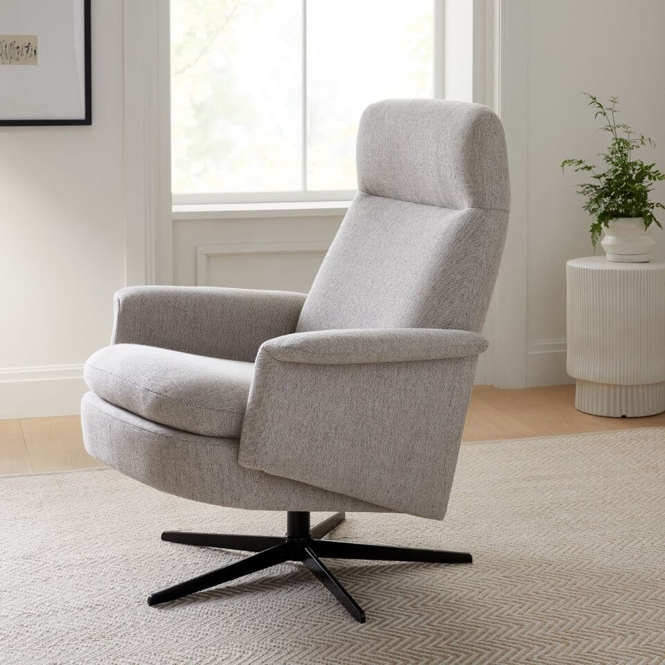 Crescent Swivel Reclining Armchair