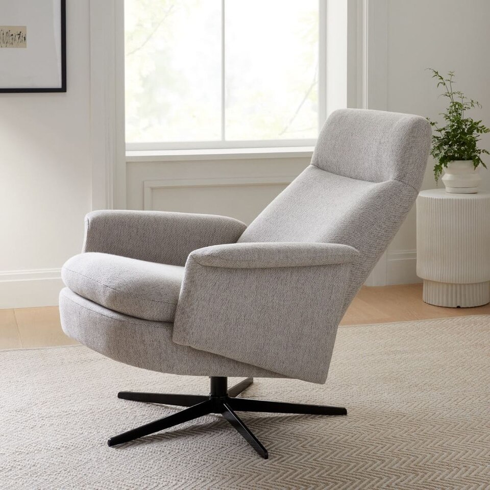 Crescent Swivel Reclining Armchair