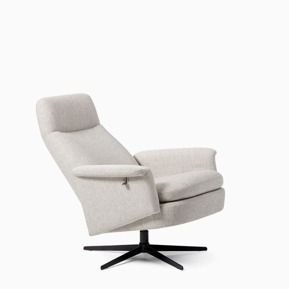 Crescent Swivel Reclining Armchair