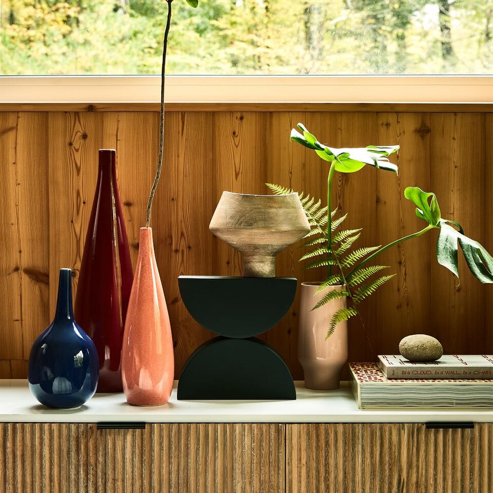 Coastal Natural Wood Bowls & Vases