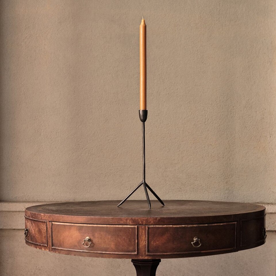Colin King Iron Taper Candle Holders