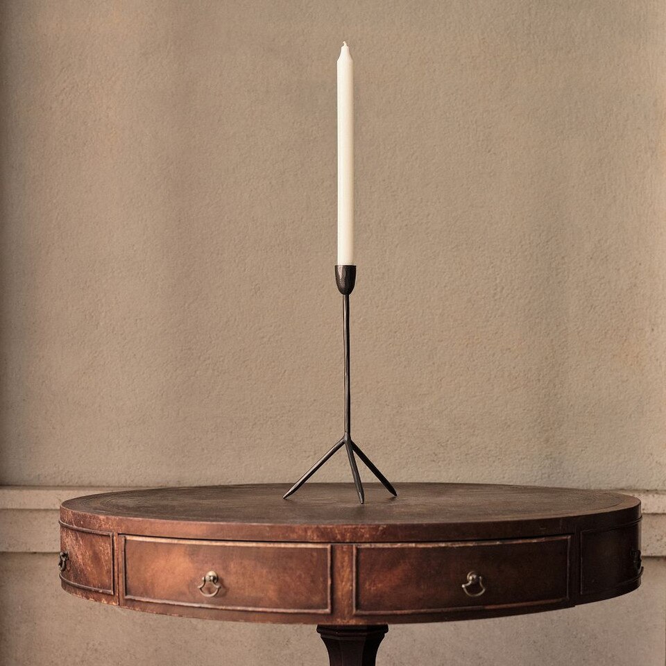 Colin King Iron Taper Candle Holders