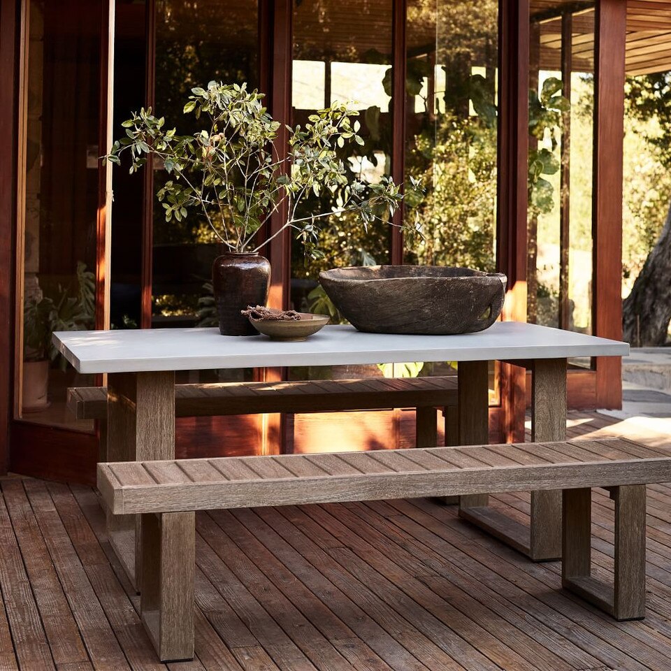 Portside Garden Concrete Dining Table (183 cm)