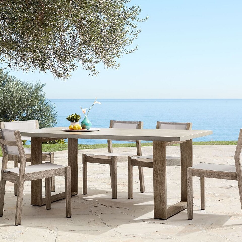 Portside Garden Concrete Dining Table (183 cm)