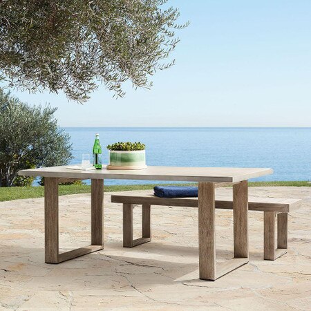 Concrete Garden Dining Table West Elm United Kingdom
