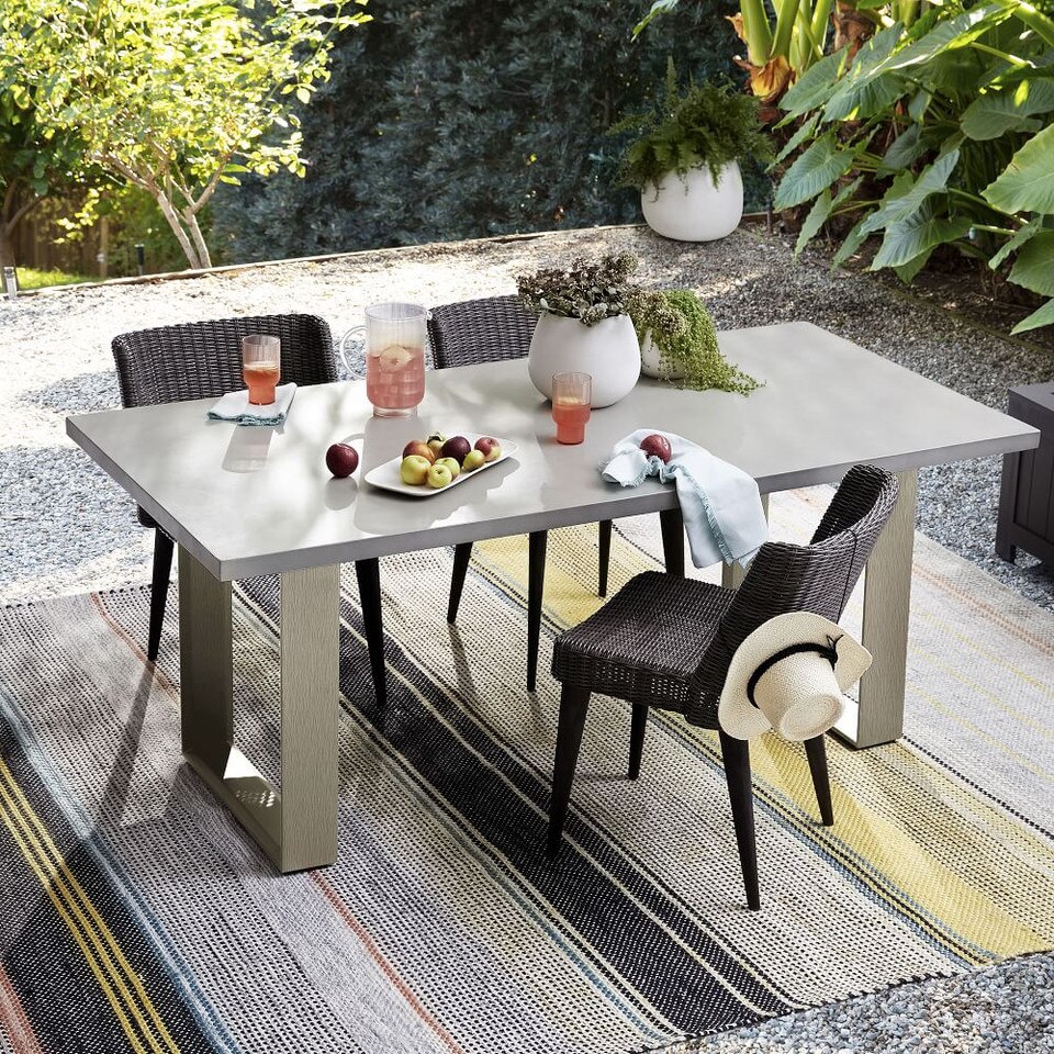 Concrete Garden Dining Table | west elm United Kingdom