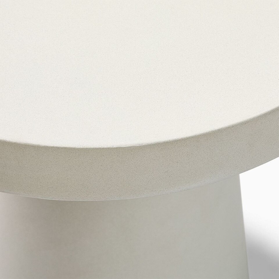 Concrete Garden Pedestal Round Side Table