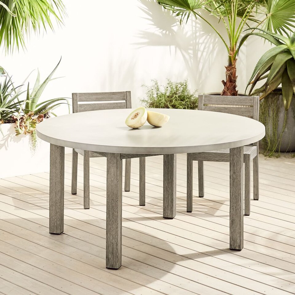 Concrete Outdoor Round Dining Table (152 cm)