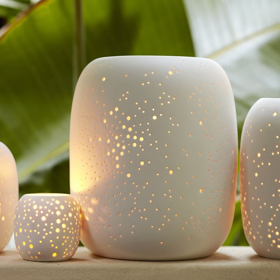 Pierced Constellation Hurricanes & Vases Collection